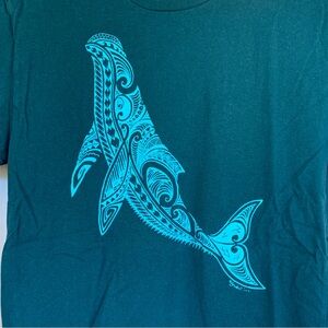 Whale t-shirt 🌊✨🐋✨🌊 Emerald Green